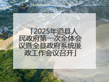 2025年道县人民政府第一次全体会议暨全县政府系统廉政工作会议召开