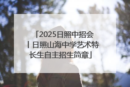 2025日照中招会丨日照山海中学艺术特长生自主招生简章