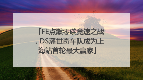 FE点燃零碳竞速之战，DS潘世奇车队成为上海站首轮最大赢家