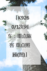 K9260/1次列车：重点旅客 重点照顾(图)